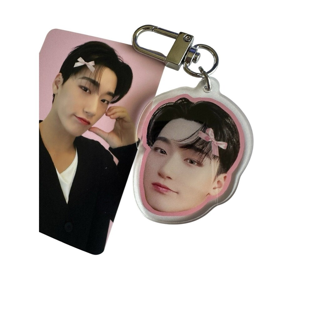 SAN Choi Bias ATEEZ Atiny Keychain now photocard idol kpop accessory